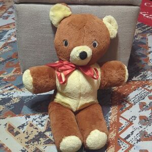 vintage PLUSH teddy bear CARNIVAL PRIZE 1960S